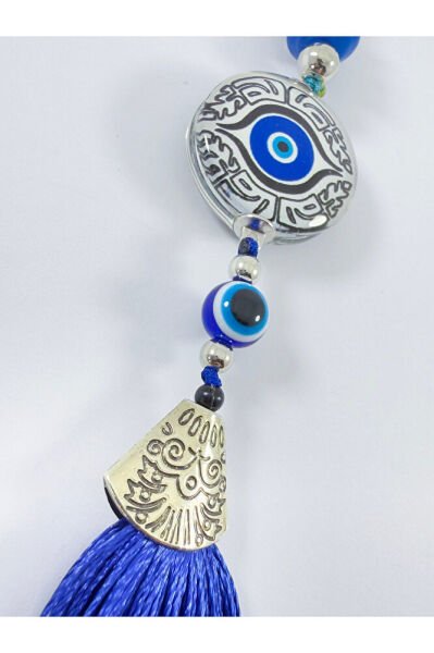 Blue Epoxy Evil Eye Beaded Colorful Keychain, Handmade Gift Accessory