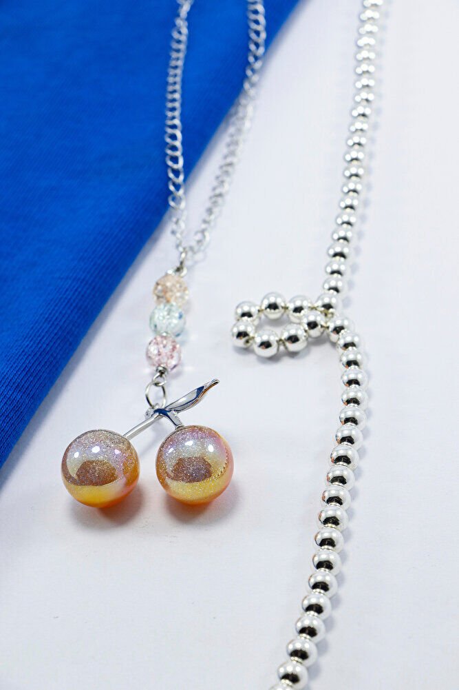 Simli Kiraz Renkli Necef Taşlı Araba Dikiz Ayna Süsü, Hediyelik Yeni Araba Hediyesi