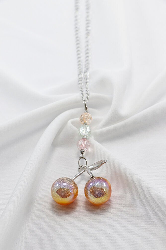 Simli Kiraz Renkli Necef Taşlı Araba Dikiz Ayna Süsü, Hediyelik Yeni Araba Hediyesi