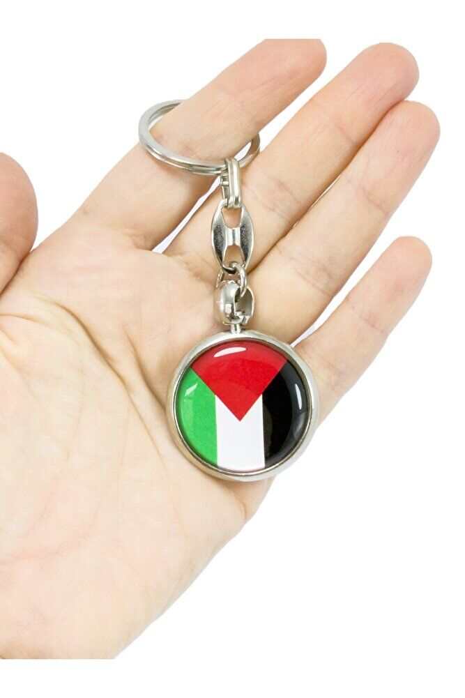 Filistin Bayrağı Anahtarlık, Çift Taraflı Bombeli