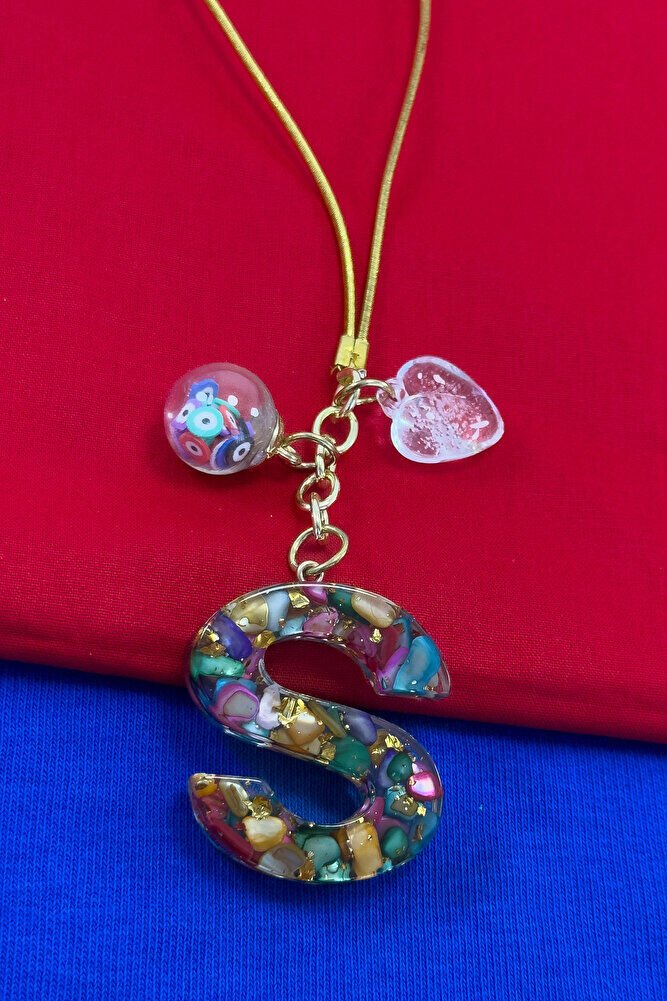 Renkli Epoksi S Harfi Araba Dikiz Ayna Süsü, Yeni Araba Hediyesi