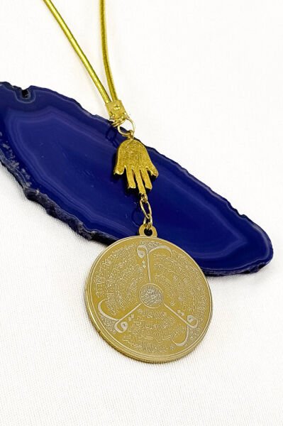 Zirkon Taşlı Hamse Eli Çelik Ayetel Kürsi Felak Nas İhlas Araba Dikiz Ayna Süsü