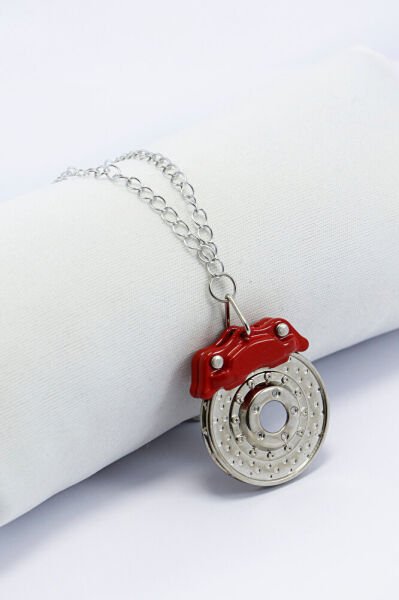 Metal Fren Diski Zincirli Araba Dikiz Ayna Süsü, Yeni Araba Hediyesi