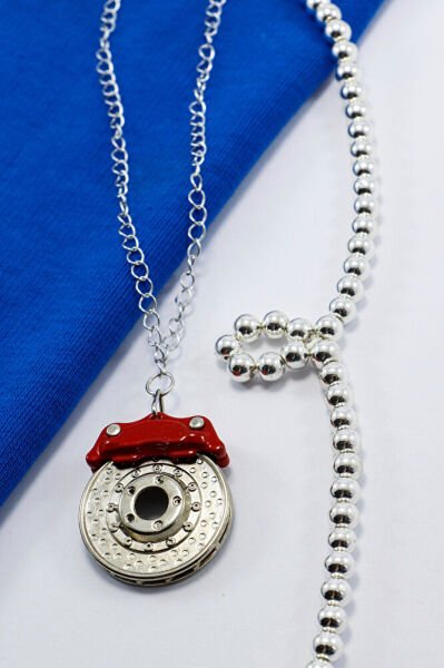 Metal Fren Diski Zincirli Araba Dikiz Ayna Süsü, Yeni Araba Hediyesi