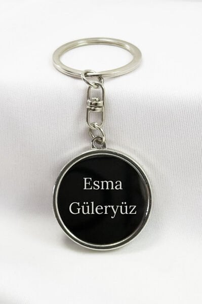 Kişiye Özel Anneler Günü Yuvarlak Metal Anahtarlık / Oğlunun Bir Tanesi Hediyelik Anahtarlık