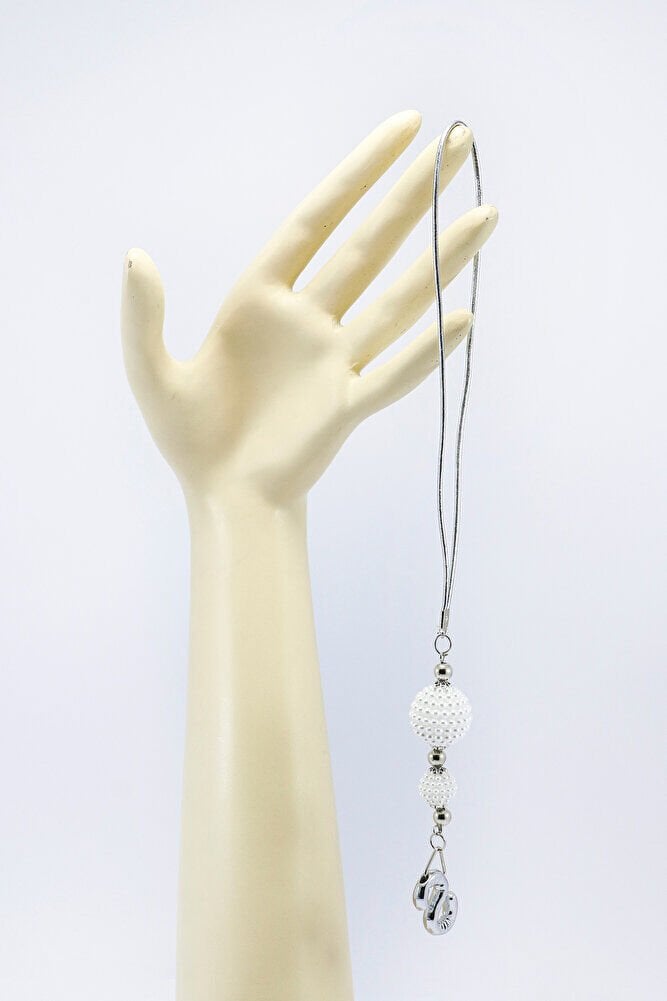 İncili Harfli Dikiz Ayna Süsü S Harfi, Gümüş Renkli Hediyelik Yeni Araba Hediyesi