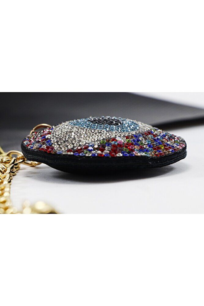 Colorful Eye Figured Evil Eye Bead Car Rearview Mirror Ornament, New Car Gift