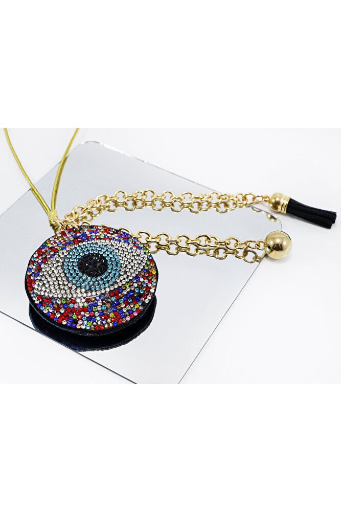 Colorful Eye Figured Evil Eye Bead Car Rearview Mirror Ornament, New Car Gift