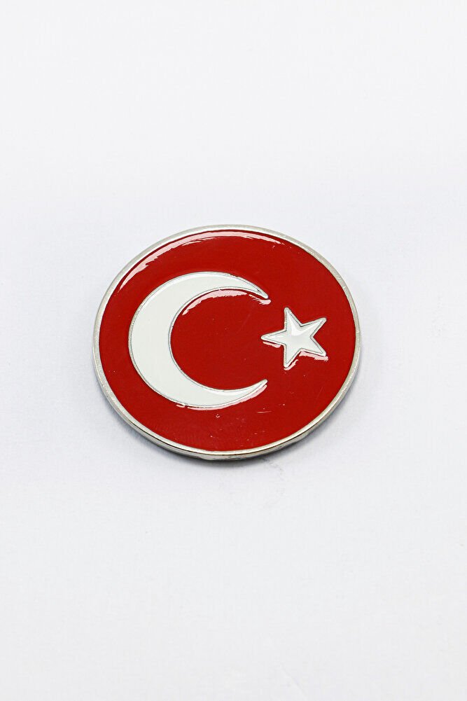 Türk Bayrağı Etiketli Metal Magnet, Hediyelik Mıknatıslı Dolap Süsü
