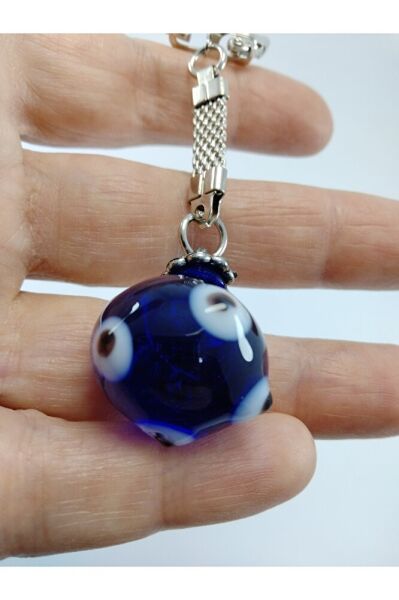 Nazar Boncuğu Küre Anahtarlık El Yapımı Cam Hediyelik Aksesuar