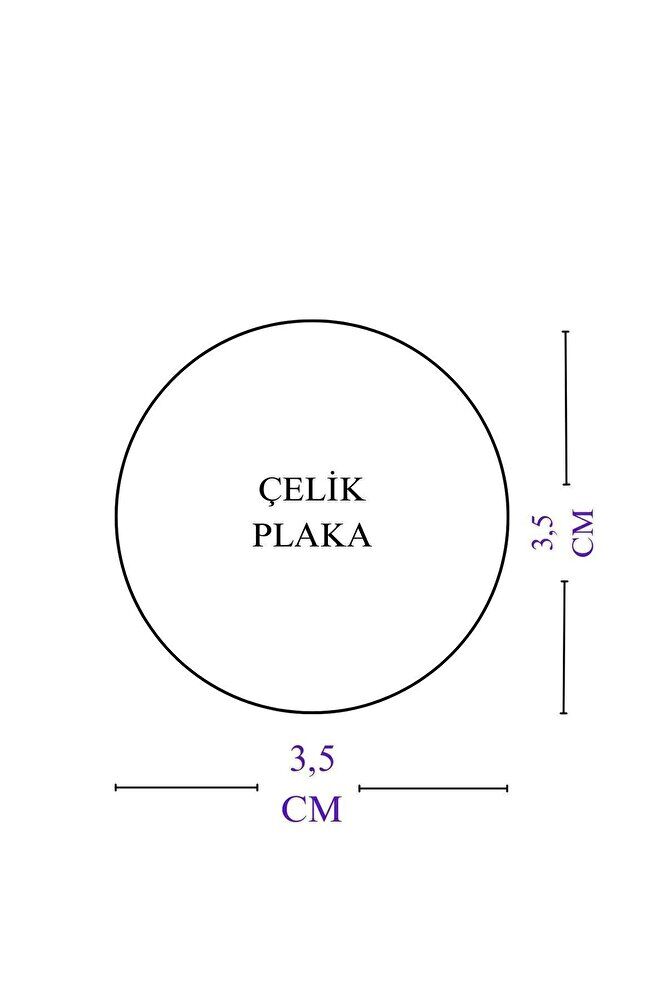 Gümüş Renkli Yaşam Çiçeği Paslanmaz Çelik Ayetel Kürsi / Felak Nas Ihlas Araba Dikiz Ayna Süsü