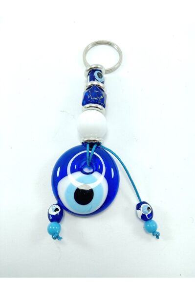 Nazar Boncuğu Anahtarlık El Yapımı Cam Hediyelik Aksesuar