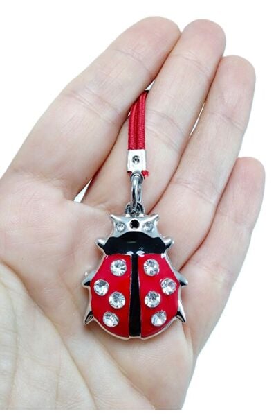 Dikiz Ayna Süsü, Metal Kırmızı Uğur Böceği Türkiye Araba Dekoru Hediyelik, Yeni Araba Hediyesi