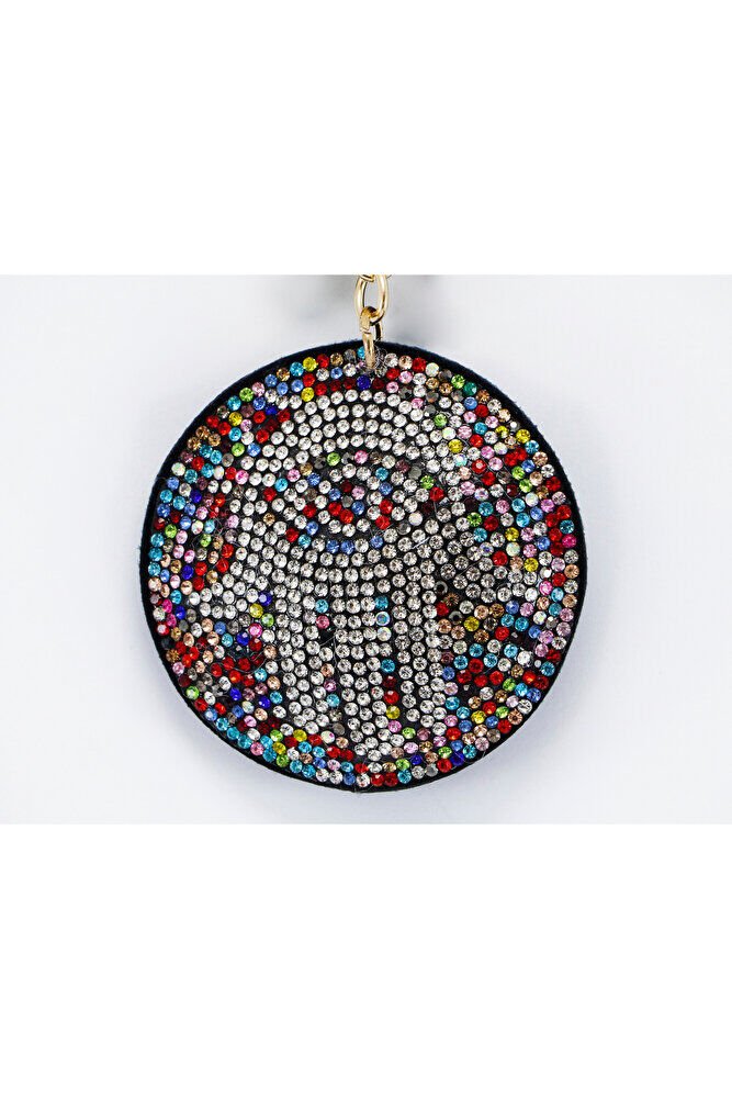 Colorful Hamse Fatima Hand Evil Eye Bead Keychain / Car Rearview Mirror Ornament Luxury Gift Accessory