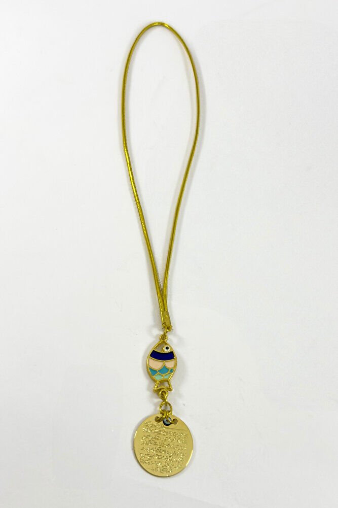 Renkli Mineli Balık Metal Ayetel Kürsi Araba Dikiz Ayna Süsü, Yeni Araba Hediyesi