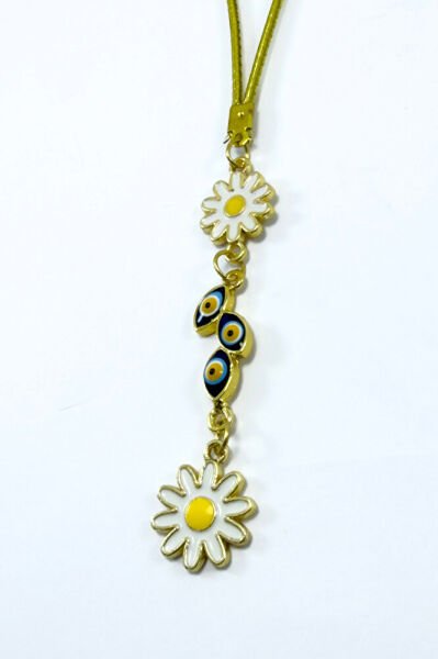 Evil Eye Cluster Daisy Car Rearview Mirror Ornament, New Car Gift