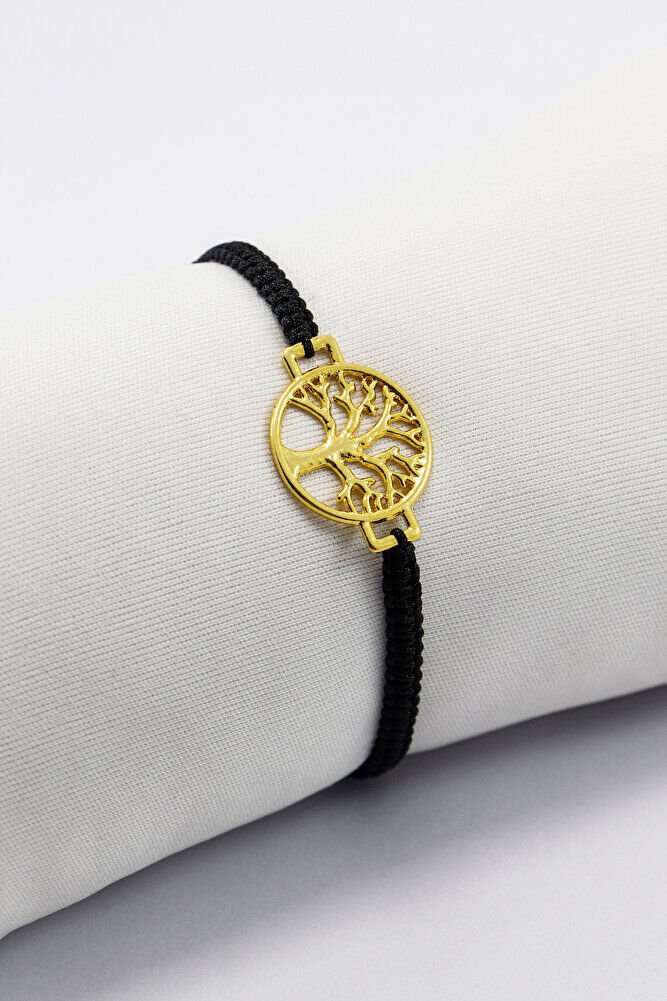 Metal Gold Renkli Yaşam Ağacı Ayarlanabilir Asansörlü Bileklik