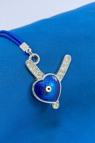 Nazar Boncuklu Y Harfi Araba Dikiz Ayna Süsü Metal Hediyelik Aksesuar