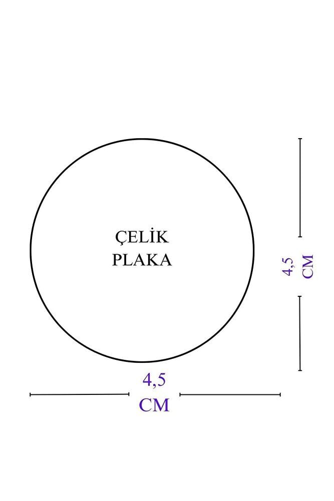 Silver Color Double-Sided Steel Ayetel Kursi Repentance Prayer Car Rearview Mirror Ornament with Turquoise Natural Stone