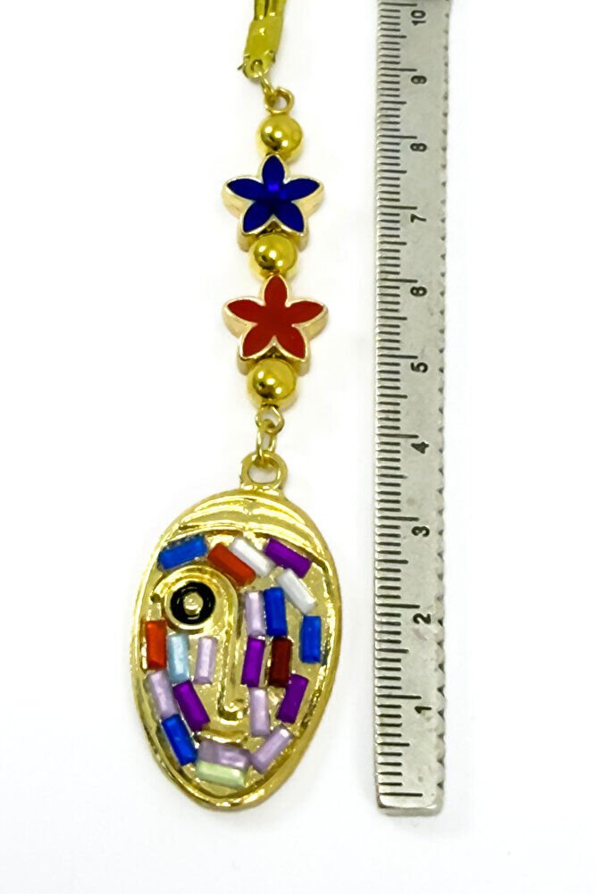 Lotus Çiçeği Renkli Yüz Figürü Araba Dikiz Ayna Süsü, Yeni Araba Hediyesi