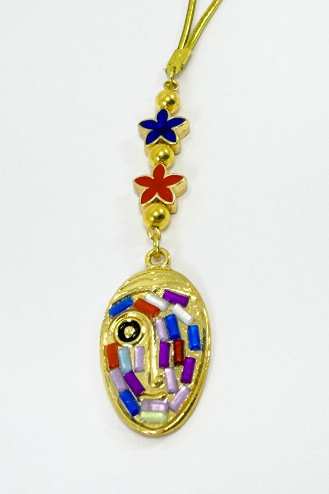 Lotus Çiçeği Renkli Yüz Figürü Araba Dikiz Ayna Süsü, Yeni Araba Hediyesi