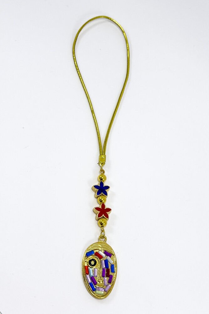 Lotus Çiçeği Renkli Yüz Figürü Araba Dikiz Ayna Süsü, Yeni Araba Hediyesi