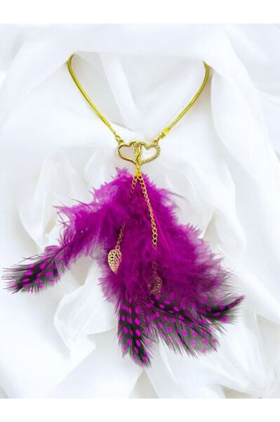 Parlak Taşlı İç İçe Geçen Kalp Sakım Zincirli Tüylü Araba Dikiz Ayna Süsü, Yeni Araba Hediyesi