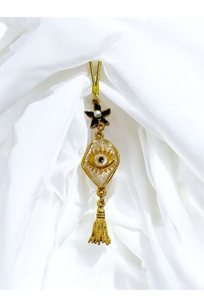 Deniz Yıldızı Metal Püsküllü Göz Dikiz Ayna Süsü, Metal Lineart Göz Figürü Tarz Yeni Araba Hediyesi