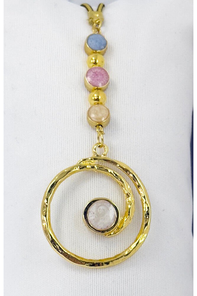 Çerçeveli Renkli Mineli Girdap Araba Dikiz Ayna Süsü, Altın Renkli Yeni Araba Hediyesi