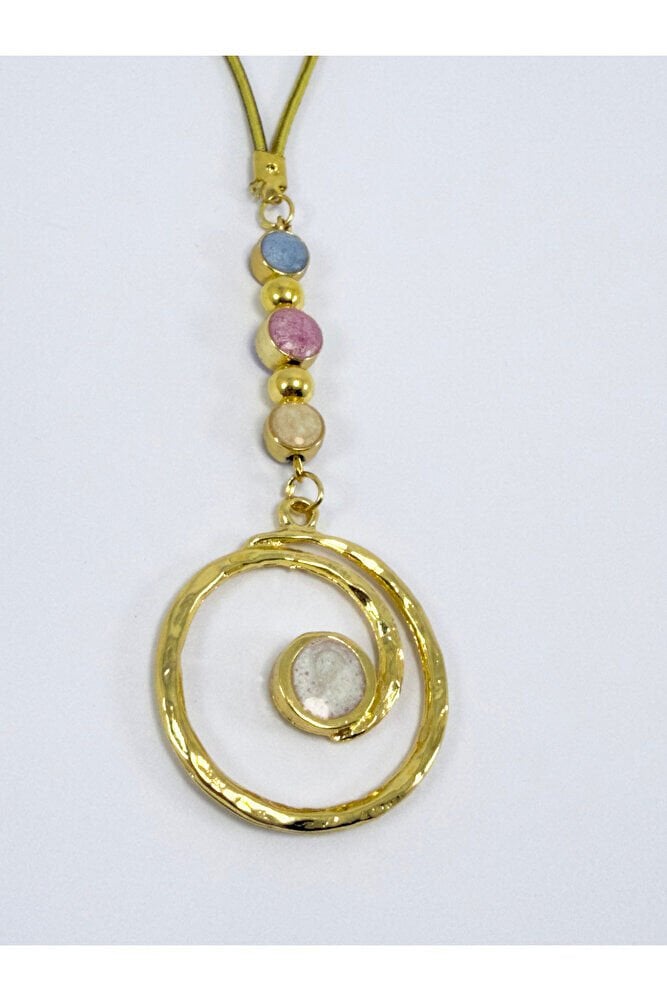 Çerçeveli Renkli Mineli Girdap Araba Dikiz Ayna Süsü, Altın Renkli Yeni Araba Hediyesi