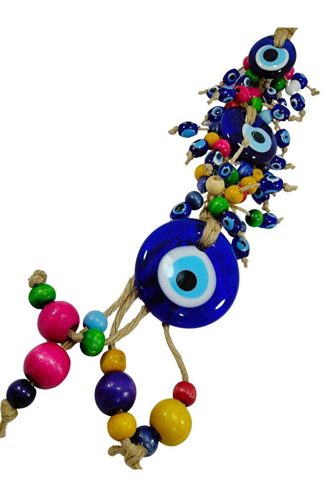 Nazar Boncuğu Duvar Dekoru El Yapımı Cam Özel Tasarım Renkli Hediyelik Eşya