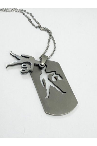 Libra Zodiac Sign Movable Symbol Steel Chain Necklace, Zodiac Sign Steel Necklace