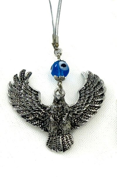 Handmade Glass Evil Eye Bead Car Rearview Mirror Ornament, New Car Gift