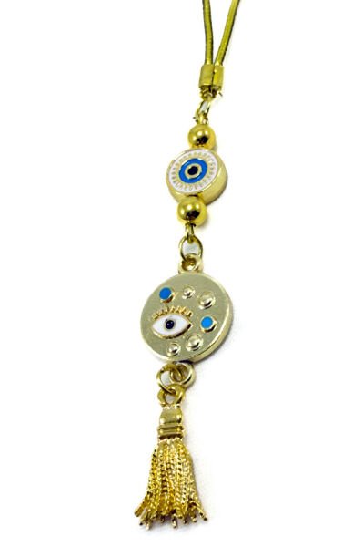 Evil Eye Figure Car Rearview Mirror Ornament, New Car Gift