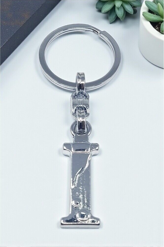 Gümüş Renkli Metal İ Harfi Anahtarlık