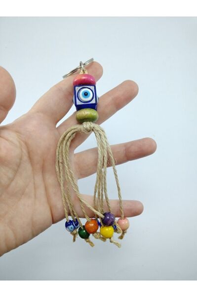 Zar Nazar Boncuğu Anahtarlık El Yapımı Hediyelik Aksesuar