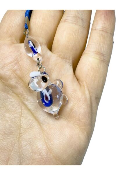 Saydam Kaplumbağa Nazar Boncuğu Araba Dikiz Ayna Süsü, El Yapımı Cam Araba Hediyesi