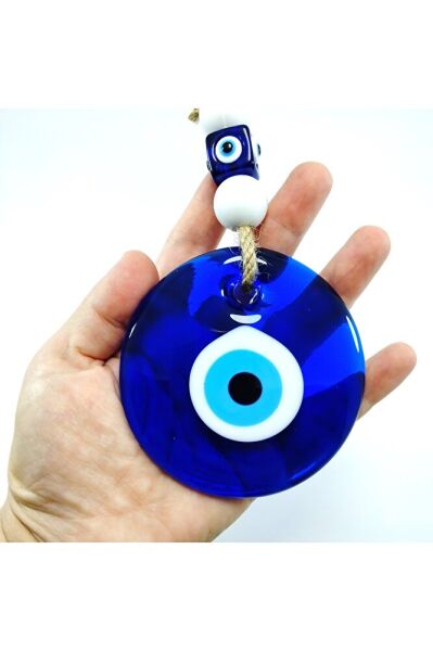 Büyük Nazar Boncuğu El Yapımı Cam Duvar Dekoru Hediyelik Eşya