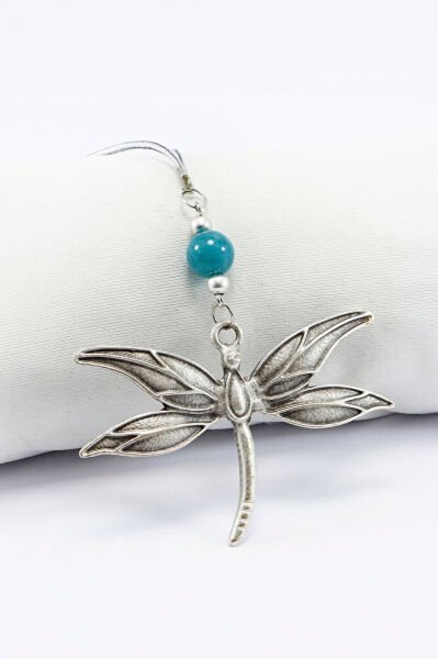 Sıkma Apatit Taşlı Metal Yusufçuk Araba Dikiz Ayna Süsü, Yeni Araba Hediyesi