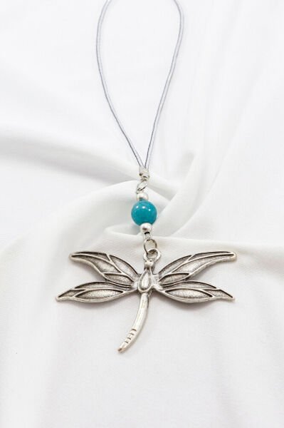 Sıkma Apatit Taşlı Metal Yusufçuk Araba Dikiz Ayna Süsü, Yeni Araba Hediyesi