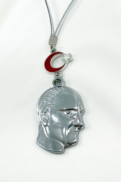 Mustafa Kemal Atatürk Crescent Star Car Rearview Mirror Ornament / MK Atatürk Gift Car Ornament