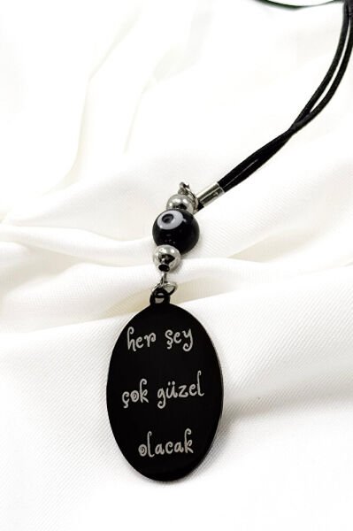 Steel Everything Will Be Fine Car Rearview Mirror Ornament Signed by K. Ataturk