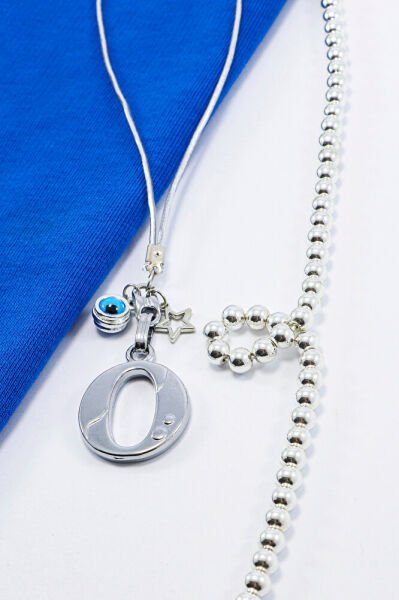 Metal Nazar Boncuğu Yıldız O Harfli Dikiz Ayna Süsü, Elastik İpli Hediyelik Yeni Araba Hediyesi