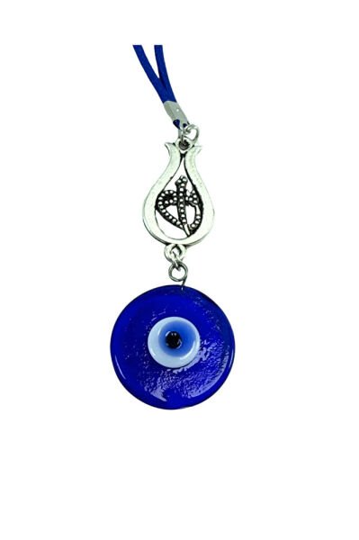 Elif Vav Yazılı Lale Cam Nazar Boncuğu Araba Dikiz Ayna Süsü, Yeni Araba Hediyesi