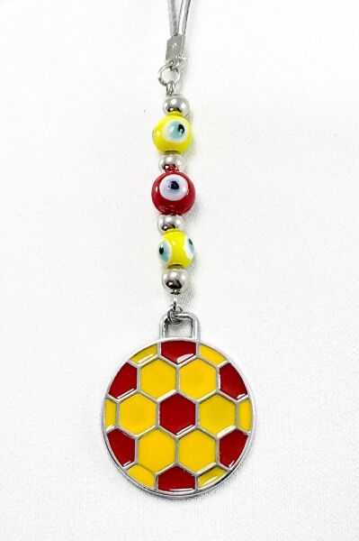 Kırmızı Sarı Taraftar Araba Dikiz Ayna Süsü  / Taraftar Yeni Araba Hediyesi