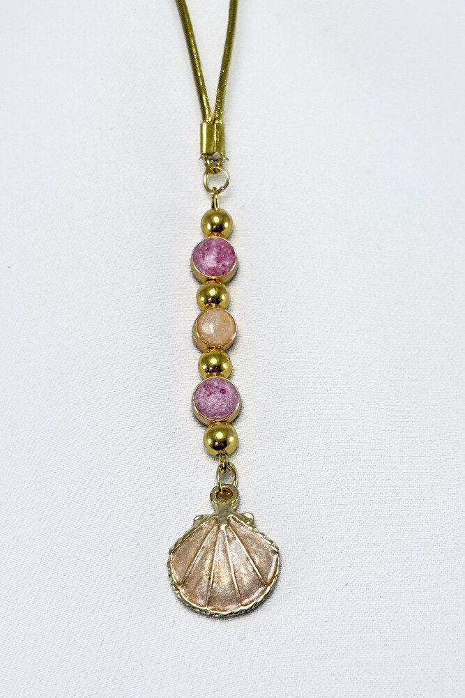 Çerçeveli Renkli Boncuk Deniz Kabuğu Araba Dikiz Ayna Süsü, Deniz Kabuğu Araba Hediyesi